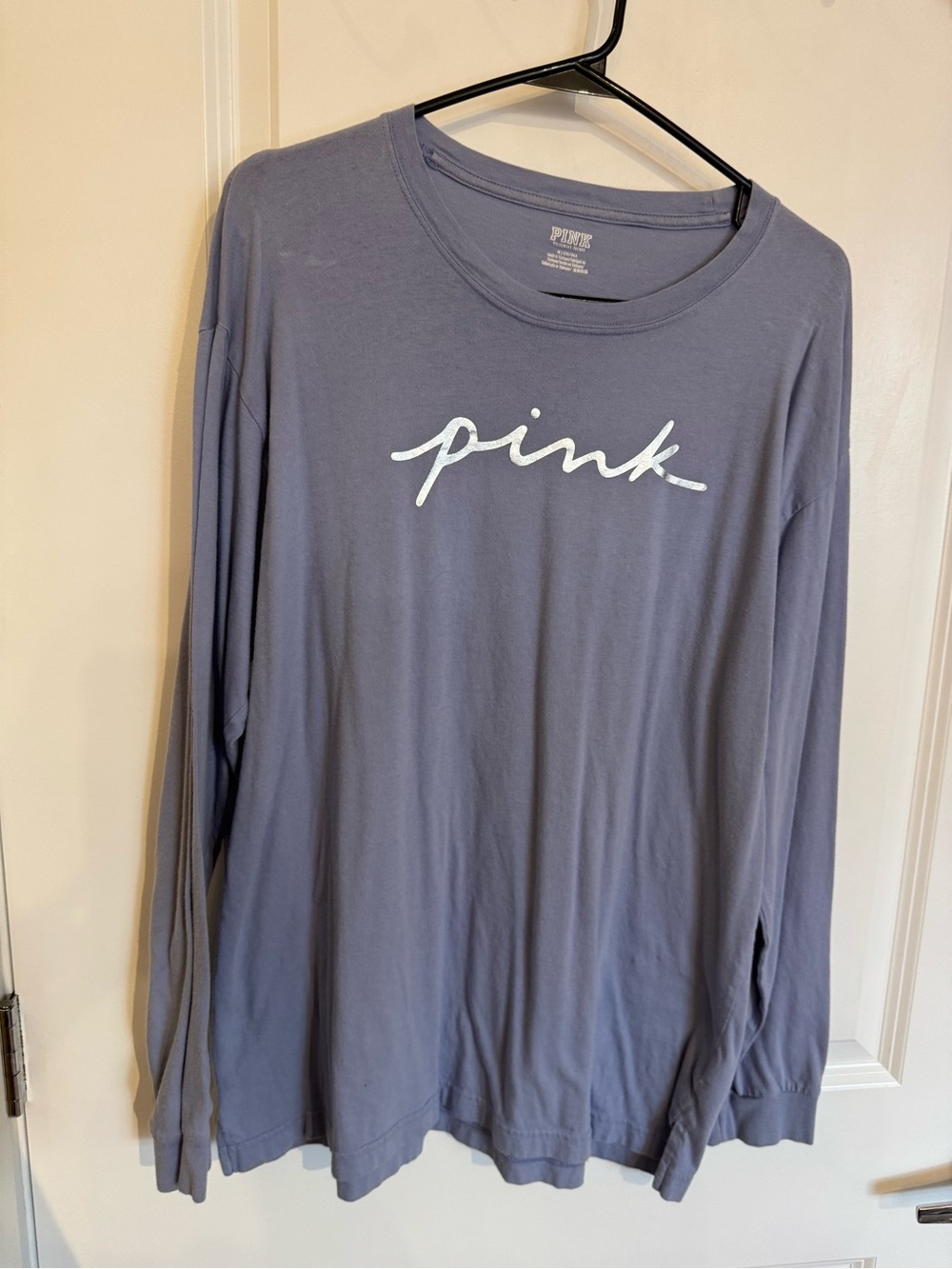 PINK Victoria's Secret Crewneck Tee in Dusty Lavender